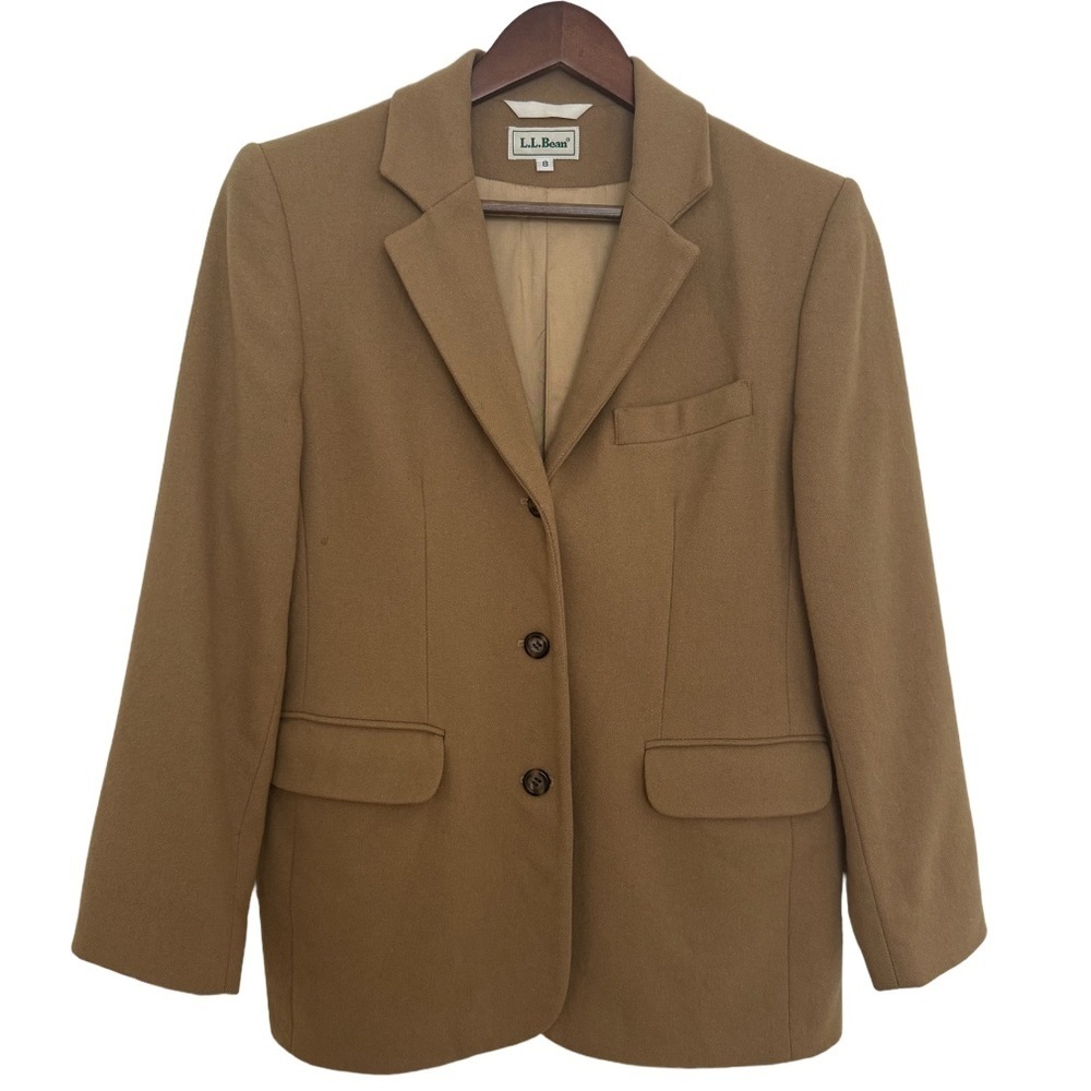 Vintage L.L. Bean Wool & Cashmere Blazer, Made in USA